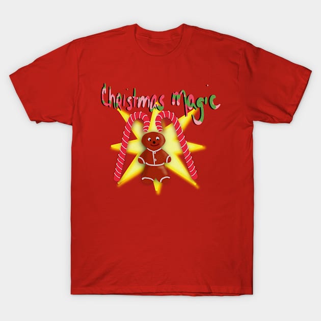 Christmas Magic T-Shirt by CATiltedArt